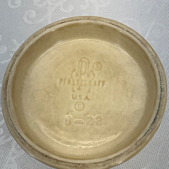 Pfaltzgraff USA Vintage Beige Ceramic Sugar Bowl (no lid) or Utensil Holder Brow - Picture 5 of 5